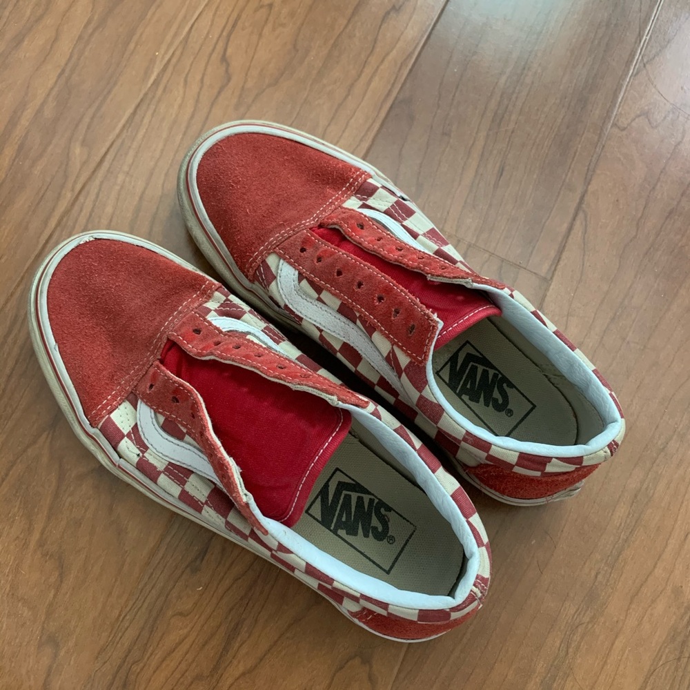 💖Red Checkered Vans!💖